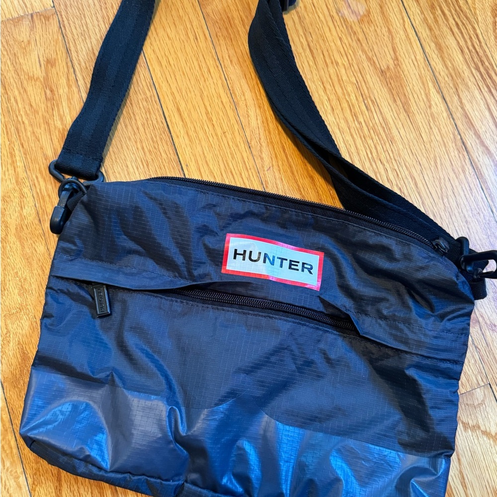 Hunter Black ripstop crossbody!